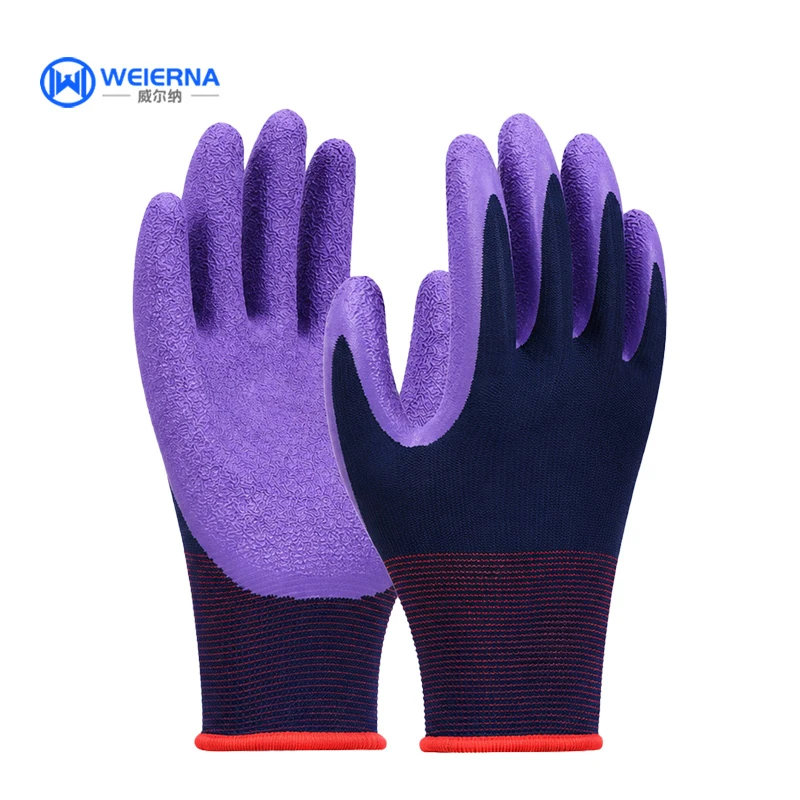 Crinkle Latex Coated Gloves