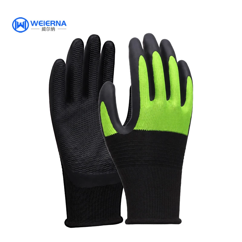 Foam Latex Coated Gloves