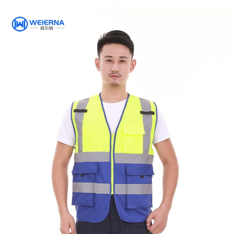 High Visibility fluorescent Safety Vest Manufacturer Weilna Security Technology