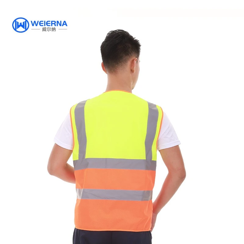 High Visibility fluorescent Safety Vest China factory Weilna Security Technology