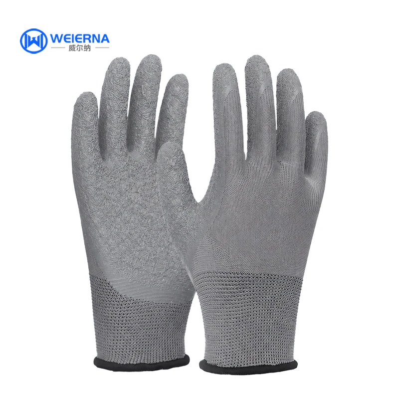 Latex Palm Coated Handling Gloves