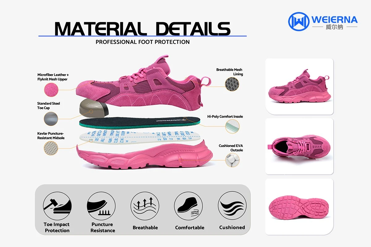Breathable Steel Toe Work Shoes1 Breathable Steel Toe Work Shoes1