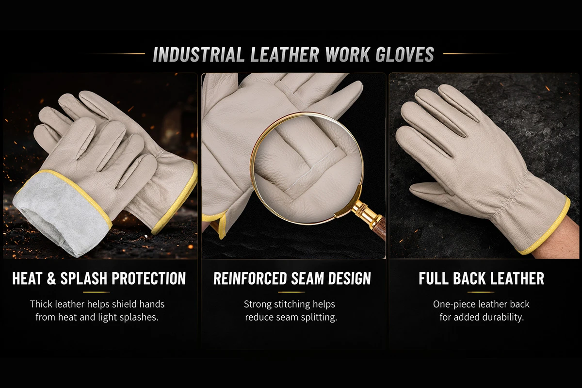 Industrial Leather Work Gloves Wholesale Supplier1 Industrial Leather Work Gloves Wholesale Supplier1