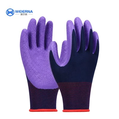 Crinkle Latex Coated Gloves